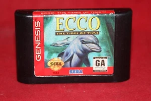 Ecco The Tides of Time (Sega Genesis, 1994) Authentic Game Cartridge - Picture 1 of 2