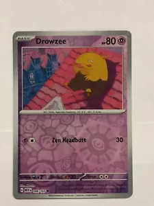 Pokemon Card 151 Reverse Holographic Drowzee 096/165 Near Mint - Picture 1 of 2