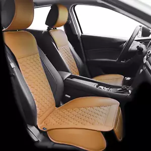 2Pcs Front Car Seat Covers Leather Car Seat Protector Universal Fit for Most Car - Picture 1 of 12