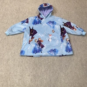 Disney Frozen Il Elsa, Anna & Olaf Long Sleeve Fleece Lined Hoodie Oversized OS - Picture 1 of 10