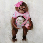 Muñecas bebé mono renacido realista realista al tacto suave renacido mono de 20 pulgadas 51 cm 