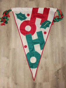 Garden Flag Christmas Celebration Indoor Outdoor Decor December Hoho 55"X35" - Picture 1 of 4