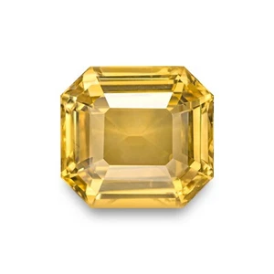 SRI LANKAN Saphir 5,05 ct. natürlich unbehandelt OCTAGON goldgelb WUNDERSCHÖN - Bild 1 von 4