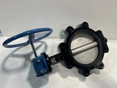 8” Lug Style Butterfly Valve Ductile Iron, EPDM Seal, CF8 Disc, Gear Actuator - Image 1 of 4