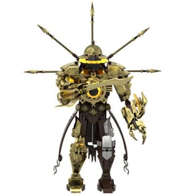 New Skibidi Toilet Ancient Gold Titan Clock Evil God Model Building Blocks Toys - Image 1 of 4