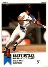 1991 Panini Canadian Top 15 #44 Brett Butler