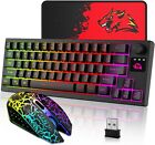 Uk Wireless Rgb Gaming Keyboard And Mouse Combo For Computer,Pc,Laptops,Ps4,Xbox