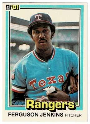 1981 Donruss Ferguson Jenkins #146 Texas Rangers HALL OF FAME - Image 1 of 2