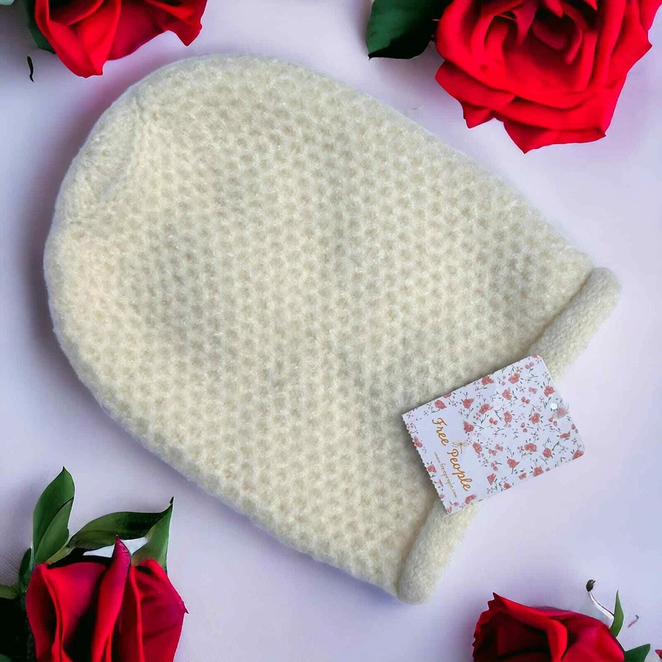 People Dreamland Knit Beanie Ivory One Size
