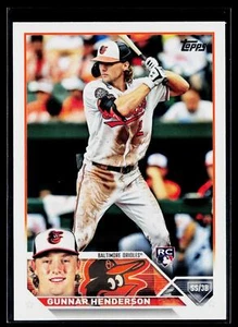 2023 Topps Gunnar Henderson #206 Baltimore Orioles Rookie - Picture 1 of 2