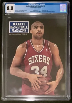 Baloncesto Beckett septiembre/octubre 1990 Charles Barkley Philadelphia 76ers CGC 8,0 Foto 1 de 2