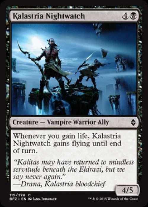 Kalastria Nightwatch -Foil Light Play MTG Battle for Zendikar - Image 1 of 1