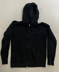 Uniqlo Hoodie Adult Men’s Medium Black Full Zip Long Sleeve Sweater Casual - Picture 1 of 6