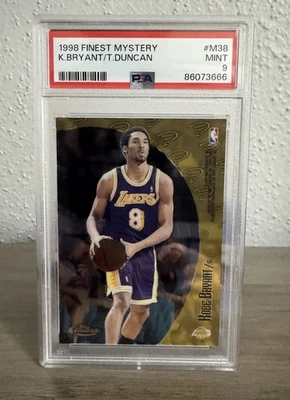 1998 FINEST MYSTERY KOBE BRYANT/TIM DUNCAN - Image 1 of 4