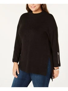 ONE A Womens Ribbed Long Sleeve Crew Neck Wear To Work Tunic Sweater - Picture 1 of 9