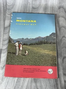 Vintage Montana State Highway Commission Highway Straßenkarte 1959 alt - Bild 1 von 2