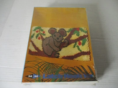 New Vintage 1980 Latch Hook Kit MH Koala Bear 12” X 24” Rug Wall Hanging Kit - Image 1 of 4
