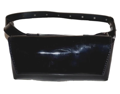 URBAN OUTFITTERS Small Black Patent Mini Waist Belt Bag 3.5" x 6" - Image 1 of 4