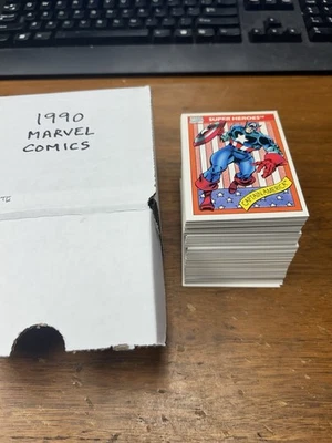 Juego base de 1 cartas Marvel Universe Series 1990, #1 - 162 + 5 hologramas Foto 1 de 4