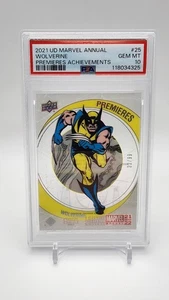 2021 WOLVERINE Upper Deck Marvel Annual Premieres Achievement 33/99 PSA 10 - Picture 1 of 2