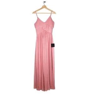 Lulus Kleid Romance is Calling Plissee Ärmellos Maxi Rose Rosa Gr. Small Neu - Bild 1 von 11