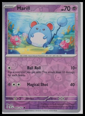 SV05: Temporal Forces #064/162 Marill Reverse holo - Image 1 of 2