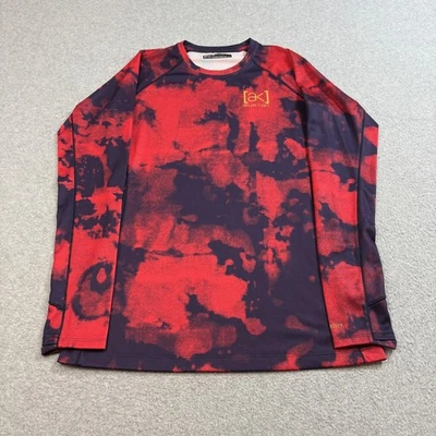 Burton AK Helium Crew Shirt Women Medium Polartec Red Base Layer Hiking Skiing - Image 1 of 4