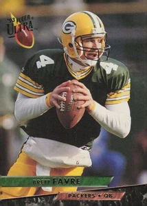 1993 Fleer Ultra Football Card #146 Brett Favre Green Bay Packers Quarterback - Picture 1 of 2
