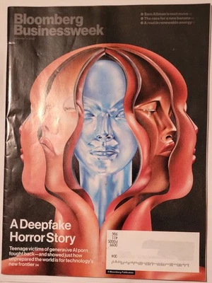 Bloomberg Businessweek Magazine December 4 2023 - Deepfake - Image 1 of 2