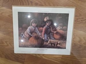 BPT3 Dads Pumpkin Patch John Green Print S/N #883 Little Nature Lover - Picture 1 of 1
