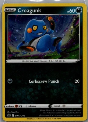 Croagunk - (Cosmos Holo) Promo SWSH: Sword & Shield Promo Cards SWSH245 NM - Image 1 of 2