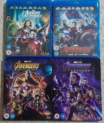 AVENGERS COMPLETE BLU-RAY COLLECTION ASSEMBLED/ULTRON/INFINITY WAR/ENDGAME  - Image 1 of 2