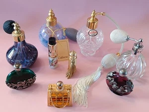 Job Lot - Vintage Assorted Scent Perfume Bottles / Glass / Atomiser (B1701) - Picture 1 of 24