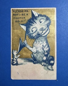 1890s Delaware & Hudson Canal RR "Railroad Pass" Victorian Parody Trade Card - Picture 1 of 2