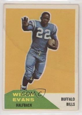 1960 Fleer Willie Evans #65 Rookie RC - Image 1 of 2