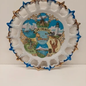 Vintage souvenir state collectible plate Cape Cod, Mass. Free Shipping - Picture 1 of 3