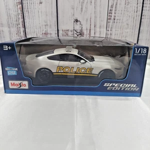 Maisto 1:18 2015 Ford Mustang GT Police Car Special Edition Diecast Modell #36203 - Bild 1 von 6