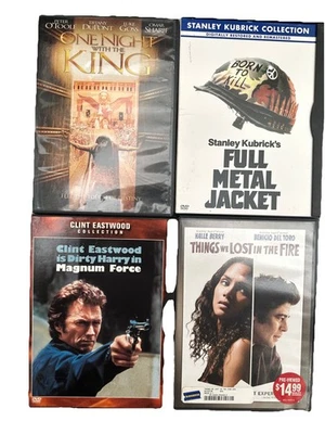 4 DVD FULL METAL JACKET, MAGNUM FORCE, THINGS WE LOST IN FIRE, ONE NIGHT W/KING - Image 1 of 4