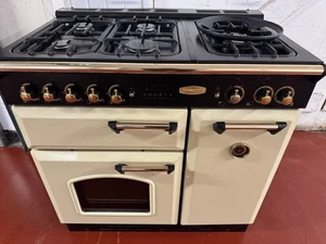 Rangemaster Classic 90 Cream Dual Fuel - With Brass - Picture 1 of 8