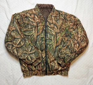 Chaqueta Camuflada Reversible Reg Cabelas Talla Med Sombra Hierba Pato Abrigo de Caza - Imagen 1 de 11