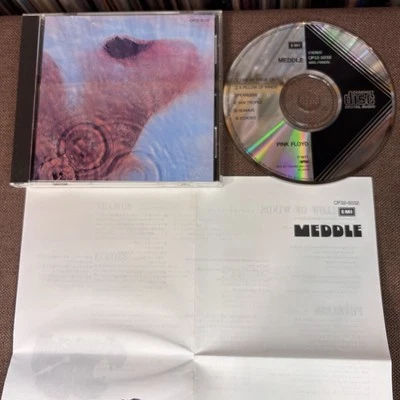 PINK FLOYD Meddle JAPAN CD CP32-5032 8B1 TO w/ INSERT Black Triangle No price - image 1 of 4