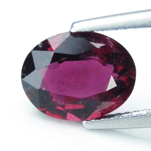 Hermosa colección de piedras preciosas de rubelita natural de 10,5x8 mm con forma ovalada de 2,60 quilates - Imagen 1 de 4