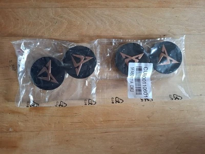 1x NEW GENUINE CUPRA ALLOY WHEEL CENTRE CAP COPPER/SATIN BLACK 5FA601171A - Image 1 of 3