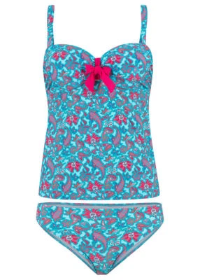 Tankini Badeanzug Bikini Bügel Gr. 36 38 40 42 44 46 48 50 52 54 CUP B C D E - Bild 1 von 2