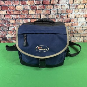 LowePro Nova 3 SLR DSLR Camera Bag Blue Nylon w/ Shoulder Strap + Handle - Picture 1 of 9