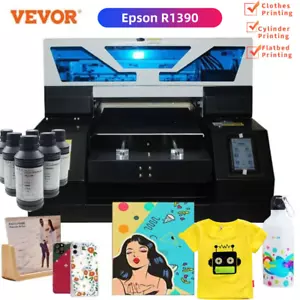 VEVOR A3 UV Multifunktionsdrucker Tintenstrahldrucker DTG Zylinder Epson R1390 - Bild 1 von 24