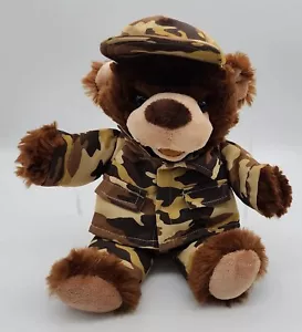 Dan Dee Grabación de Voz Reproducción Militar Oso de Peluche Ejército Camuflaje Animal de Peluche San Valentín - Imagen 1 de 6