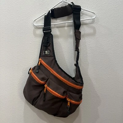 Bolso Bandolera Pañales Tipo Mensajero Papá Bolsillo Gris Marrón Naranja Foto 1 de 4