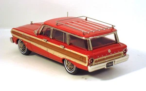HIGHWAY TRAVELERS 1964 FORD FALCON SQUIRE WAGON.  RED HWT 114 - Picture 1 of 2