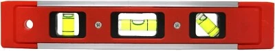 MARKSMAN Spirit Level 9" Small Magnetic Levelling Torpedo 3 Vial Bubble DIY Pocket Tool